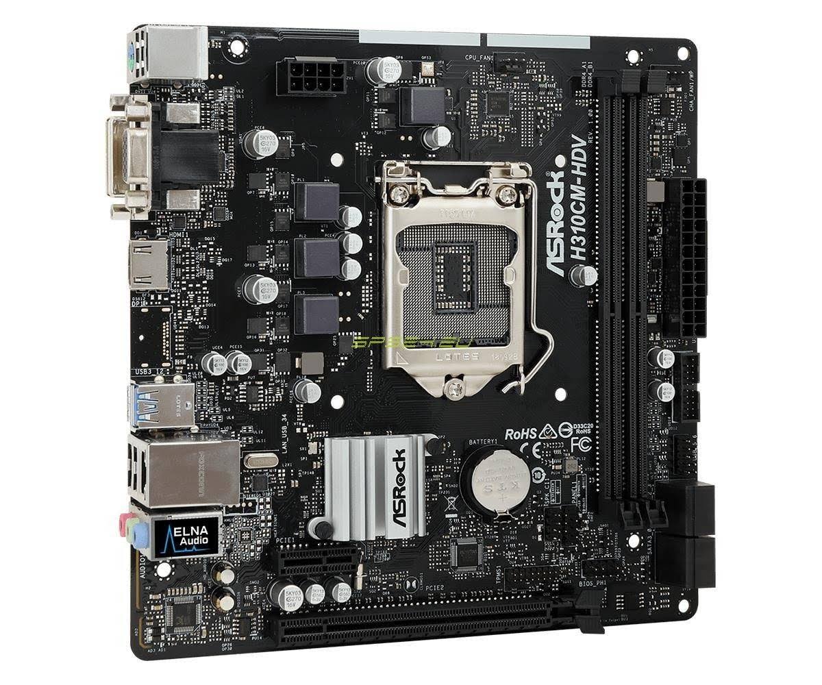 ASRock H310CM-HDV Intel LGA 1151 MicroATX Motherboard