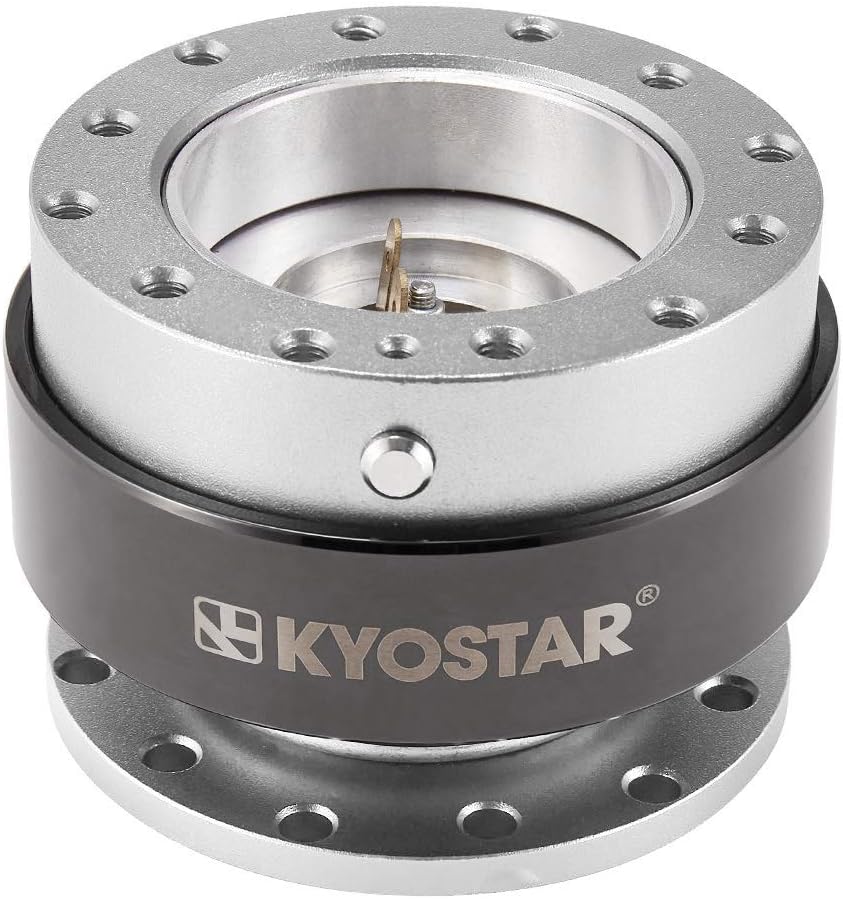 WKD Titanium Steering Wheel Quick Release Hub Adapter Snap Off Boos Kit Black #8313
