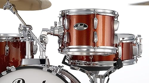 Pearl Roadshow Drum Set 4-Piece Complete Kit with Cymbals and Stands, Charcoal Metallic (RS584C/C706)