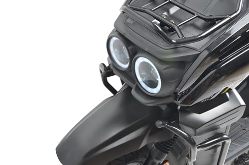HHH Tank 150 Moped Gas Scooter 150cc Motorcycle Automatic Adult Bike with 12 inch Aluminum Wheels (White)