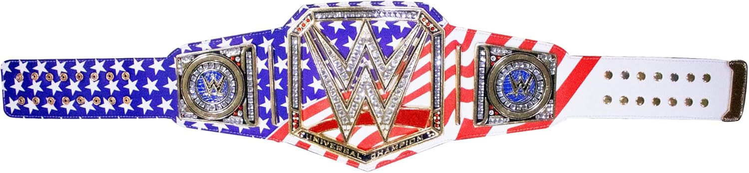 WWE United States Championship Title Belt Replica, WWE World Heavyweight Wrestling Championship Belt - Adult Size - 4mm