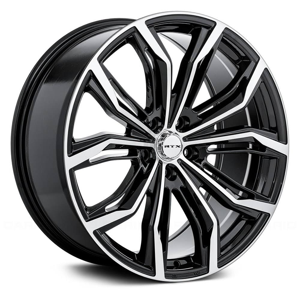 RTX Black Widow Wheel 16x7 5x4.5 (5x114.3) Black Machined 40mm
