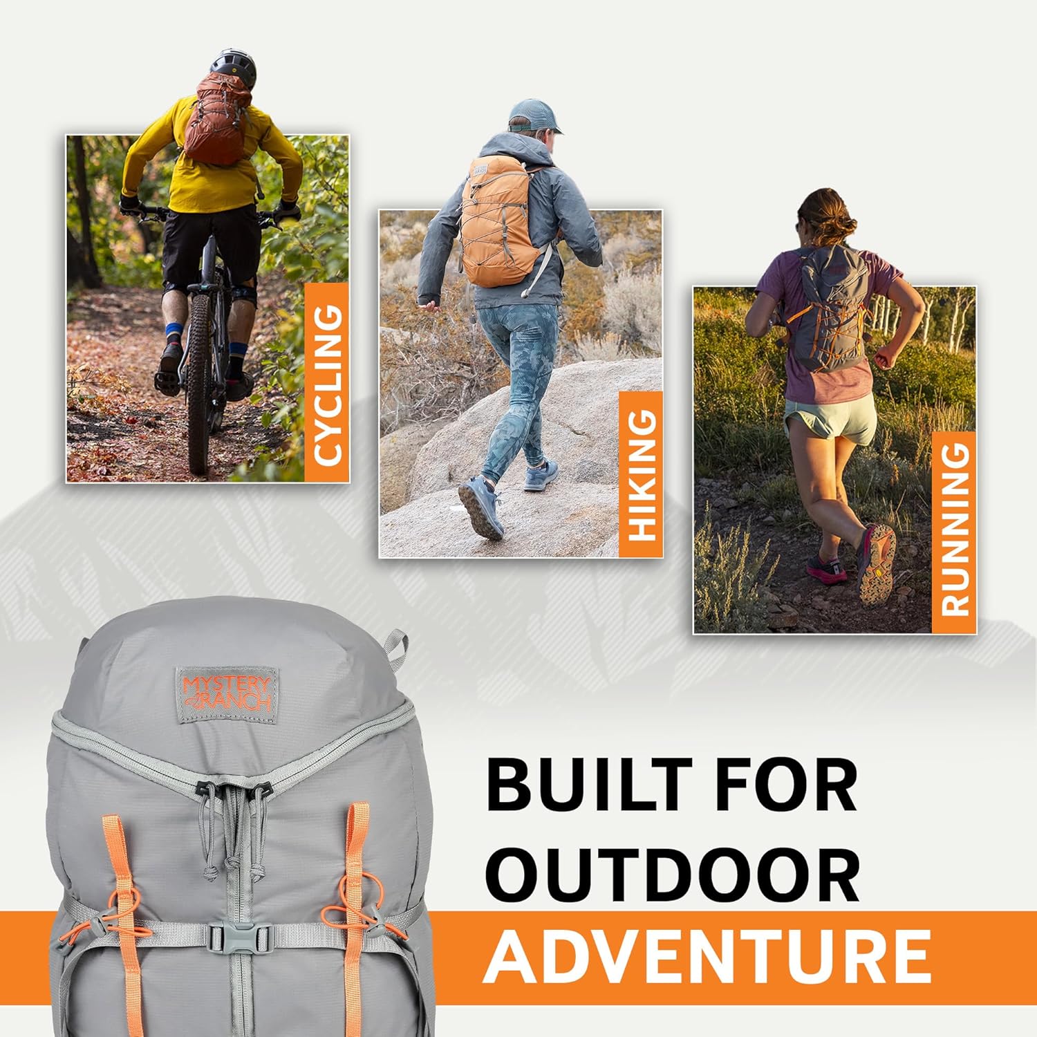 Mystery Ranch Gallagator 20 Daypack - Travel Bag to Hiking Backpack, Gravel, S/M