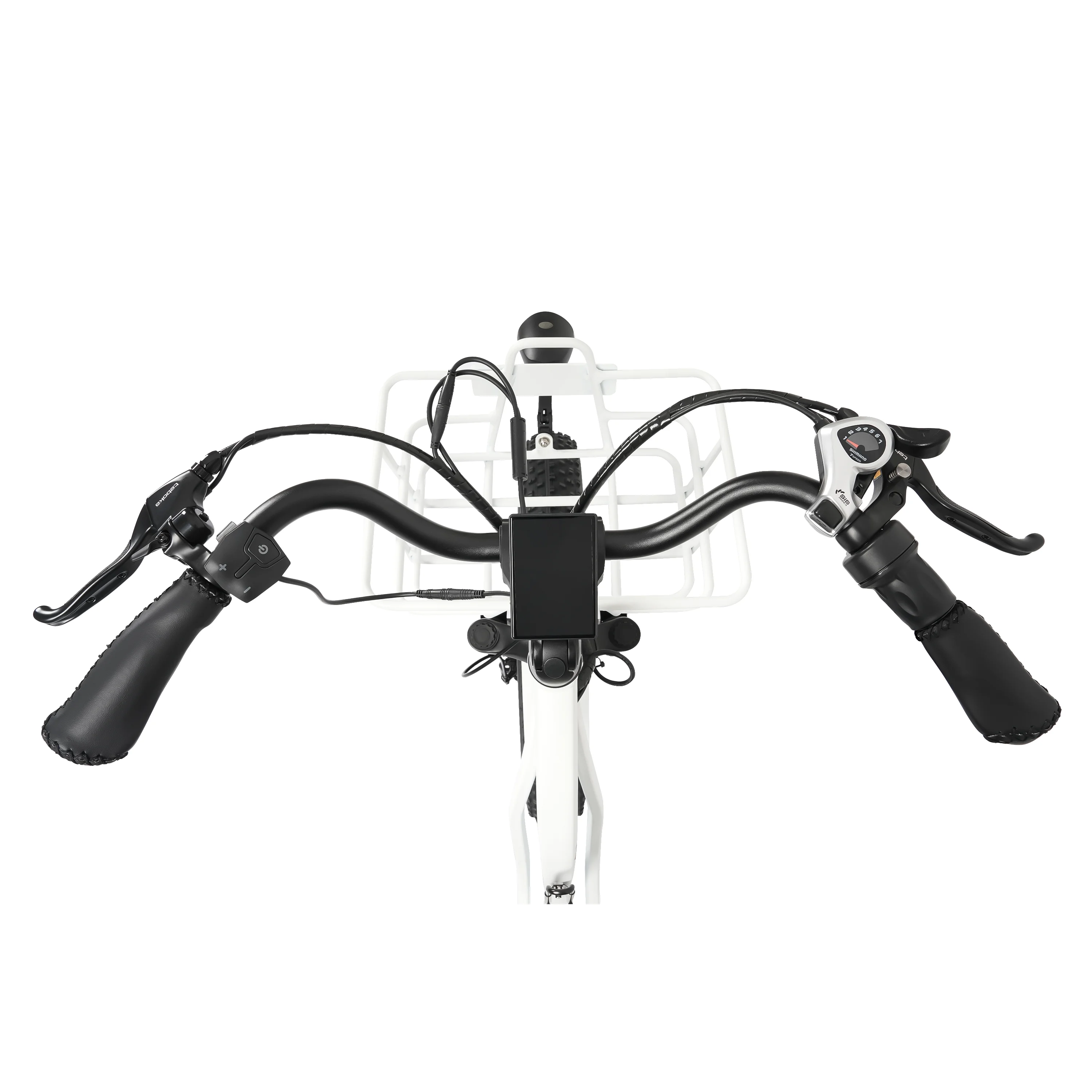 ECOTRIC Electric Tricycle Fat Tire for Adults with Basket, 750W 48V Battery, 3 Wheel Step-Thru E-trike White