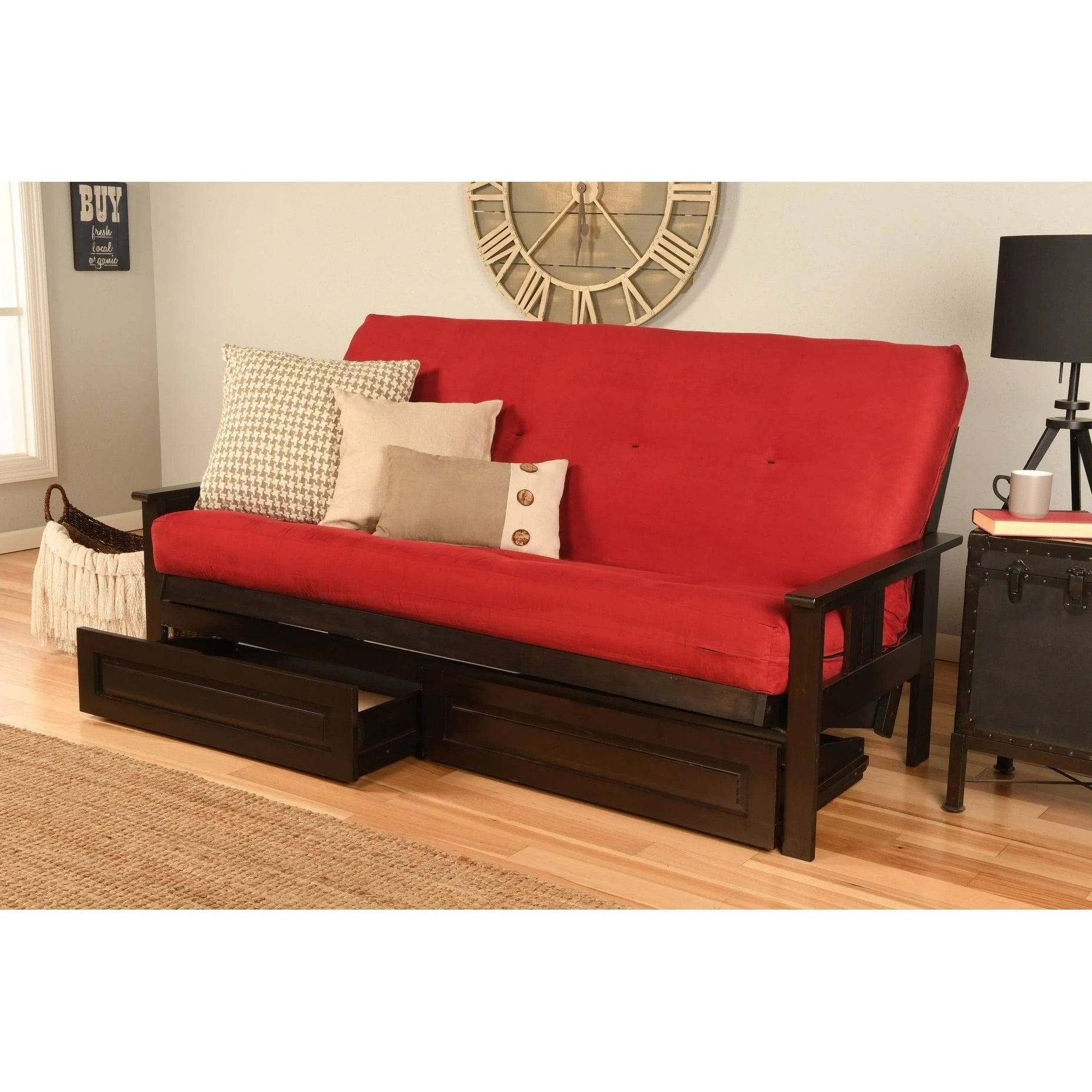 Somette Queen-size Wood Futon Frame - Espresso