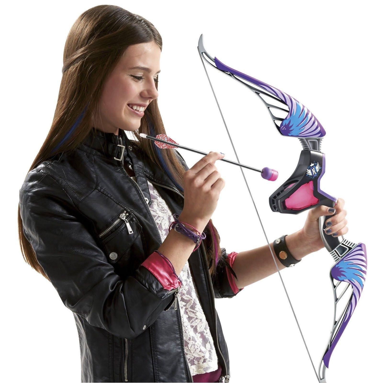 Nerf Rebelle Agent Bow Blaster with Purple Arrows