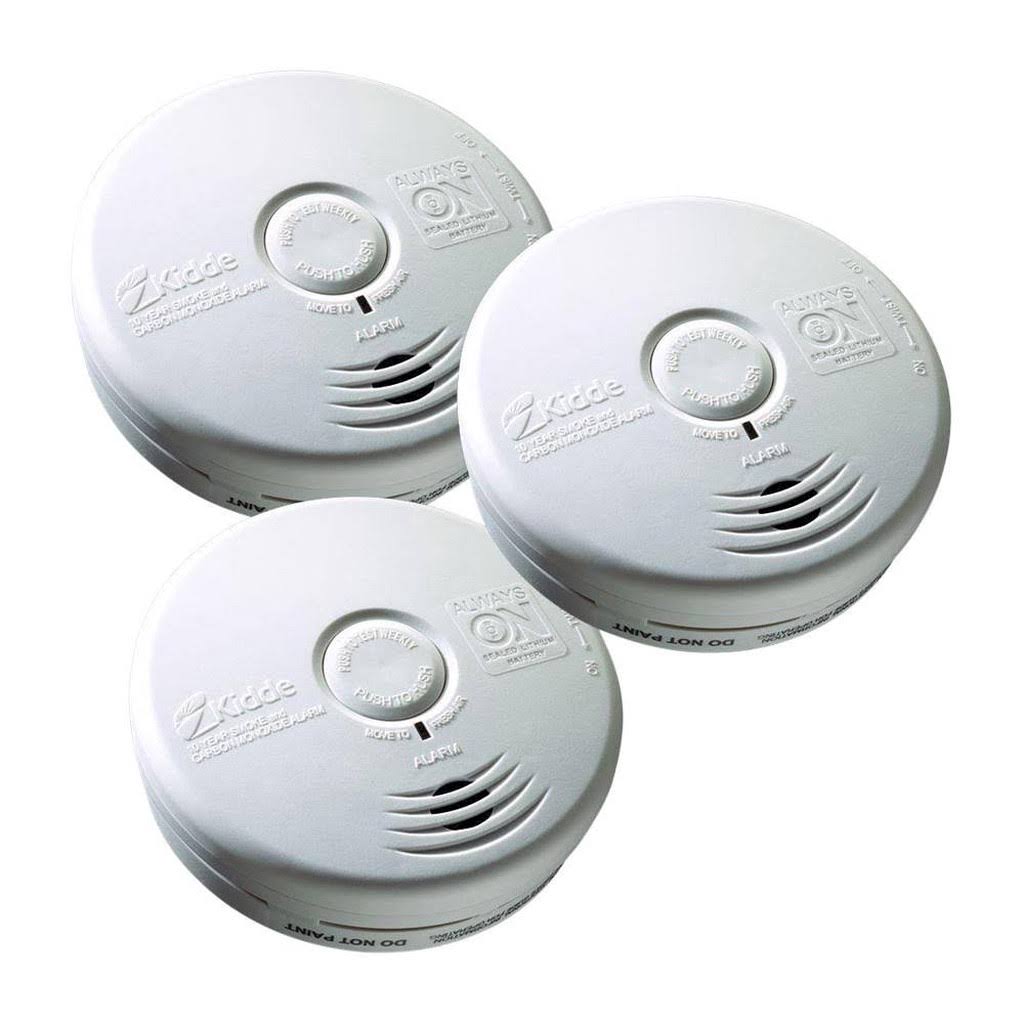 Kidde 10-Year Worry Free Sealed Battery Smoke and Carbon Monoxide Combination Detector (3-Pack) 668927