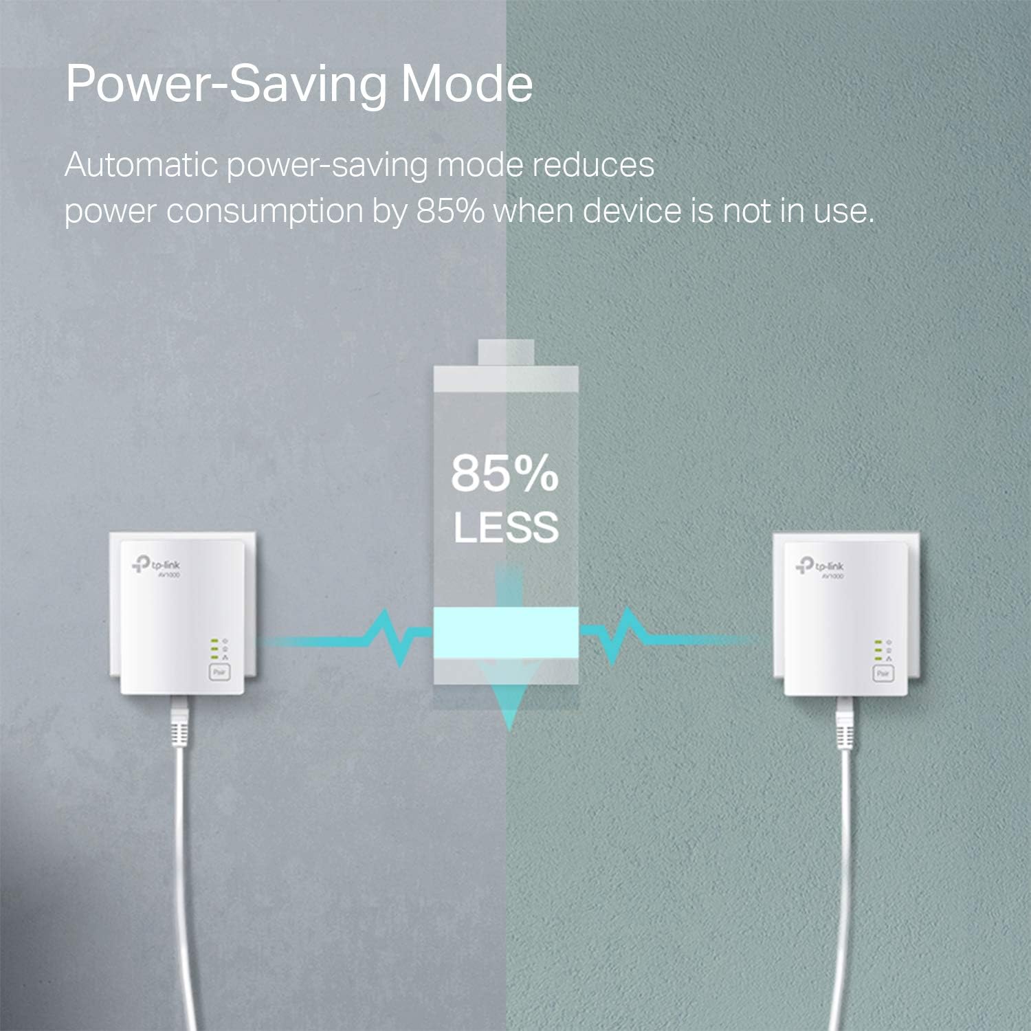 TP-Link Powerline Ethernet Adapter Starter Kit - AV1000 Gigabit Port, Plug&Play, Ethernet Over Power, Nano Size, Ideal for Smart TV, Online Gaming, Wired Connection Only (TL-PA7017 KIT) Pack of 2