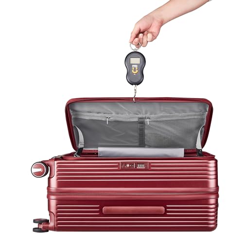 Merax 3 Piece Luggage Sets, Expandable Carry On Luggage with TSA Lock Airline Approved, PC Hard Shell and Lightweight Suitcase with Front Pocket and Spinner Wheels, Silver