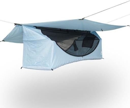 Haven Tent XL Lay Flat Hammock Tent - Tent & Camping Hammock with Mosquito Net - Includes Insulated Pad and - 80"x30" (Forest Green)