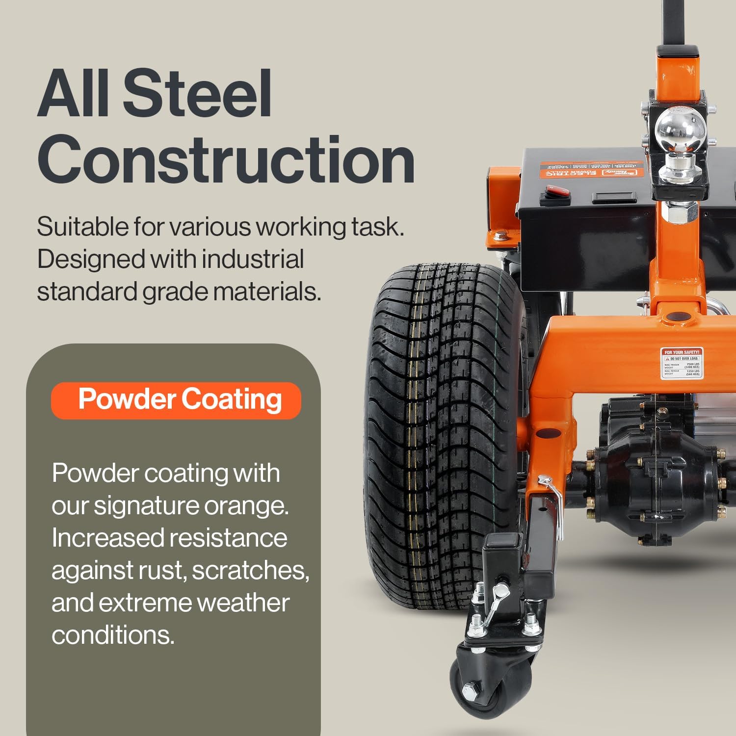 SuperHandy Electric Trailer Dolly Super-Duty 7500lbs Max Trailer Weight, 5500lbs for Boats, 1100lbs Tongue Weight, All-Terrain Wheels Ideal for RVs, Toy Haulers, Car Trailers, and Campers