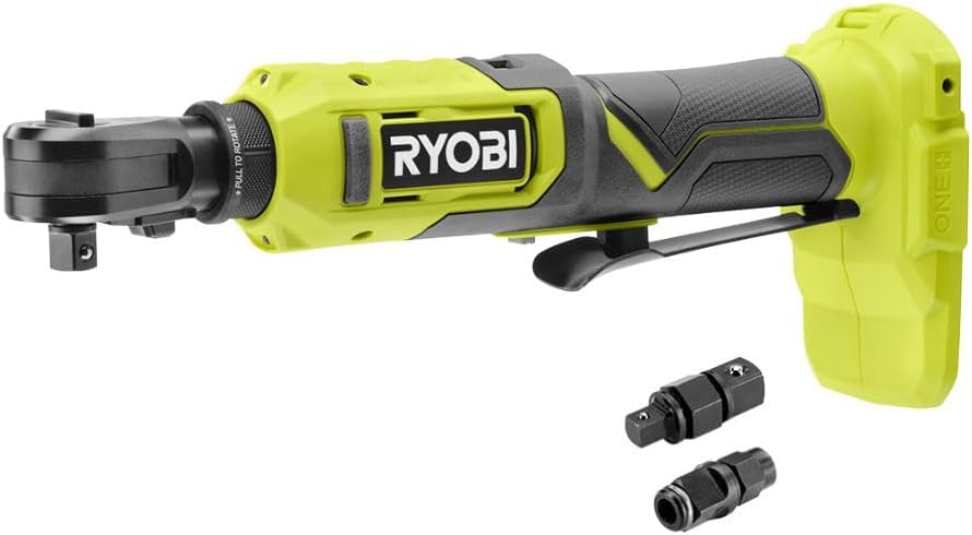 Ryobi ONE+ 18V Cordless Multi-Size Ratchet Kit with Battery and Charger PCL280K1 (Bulk Packaged)