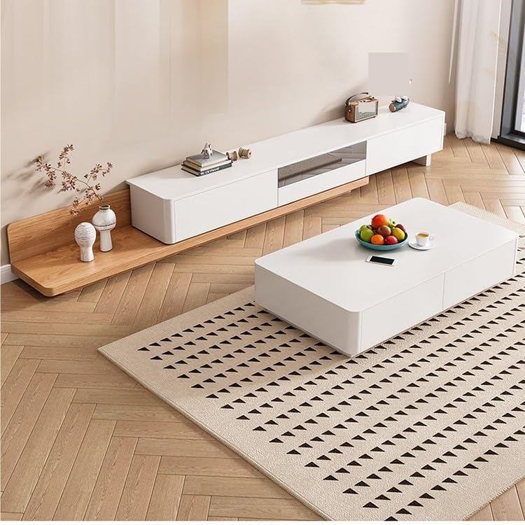 Mesa para Centro De Sala Coffee Table Solid Wood Tea House Modern Simple Small Nordic Living Room Table Coffee Table(B,S-120cm)