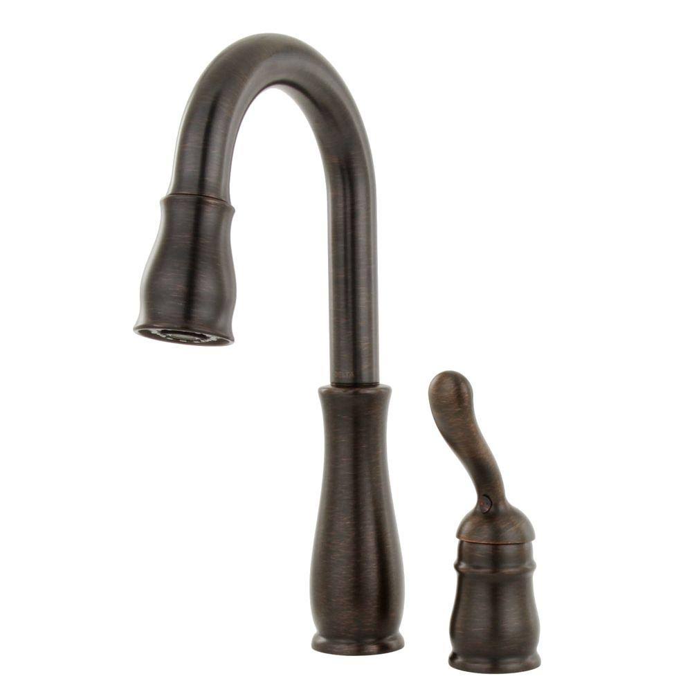 Delta 9978-RB-DST Leland Single Handle Bar/Prep Faucet Venetian Bronze