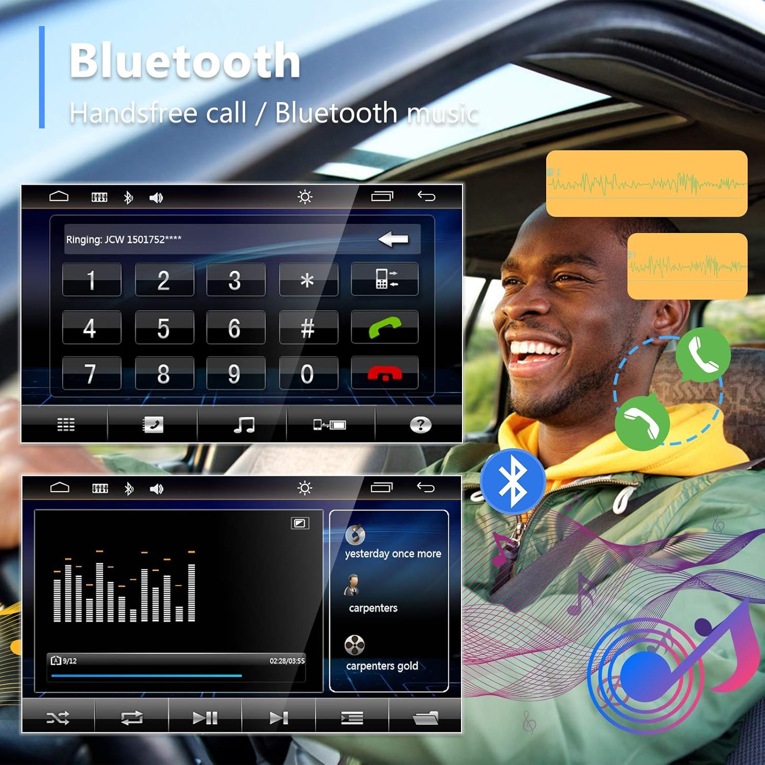 Double Din Touch Screen Car Stereo with Bluetooth and Backup Camera, Rimoody 7 inch Car Radio with FM Radio Mirror Link AUX USB SD Port Car Audio Receiver Steering Wheel Control