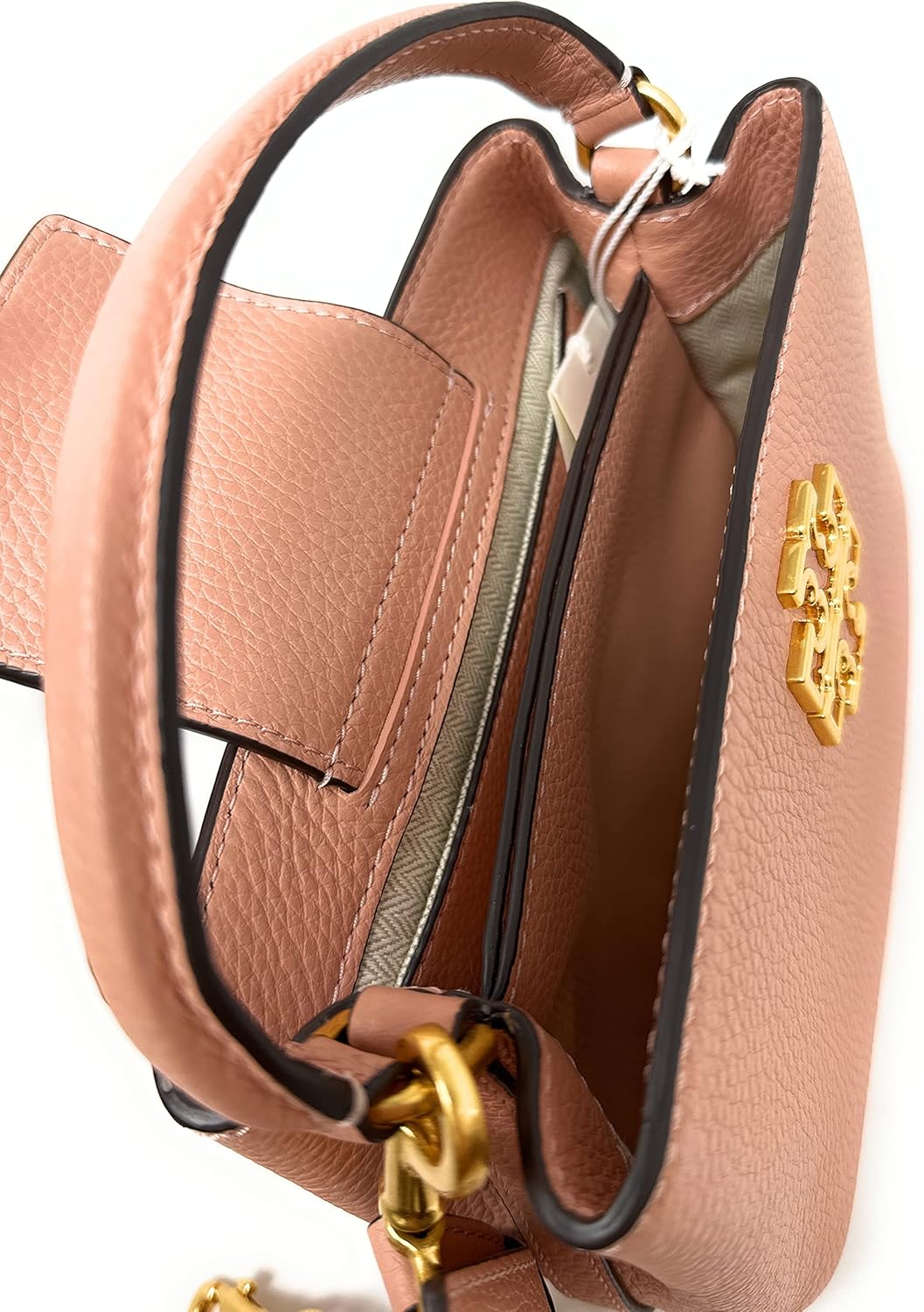 Tory Burch Britten Micro Satchel (Light Meadowsweet)