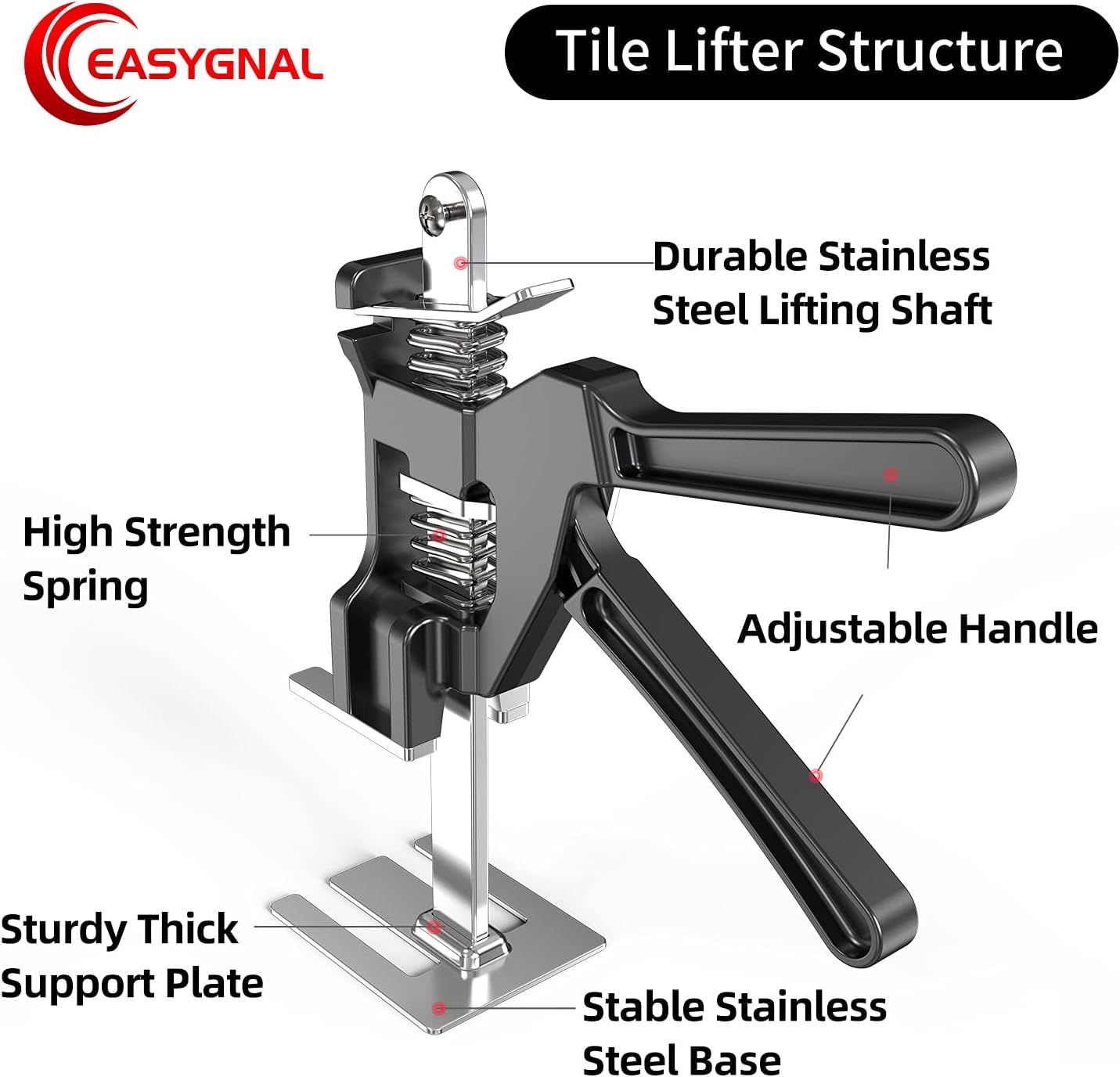 Labor Saving Arm ,Effort Elevator Jack 2Packs Door Panel Lifting Cabinet Jack,Drywall Lift Up to 308 Lb, Board Lifter, Wall Tile Height Adjuster Furniture Jack Pack of 2