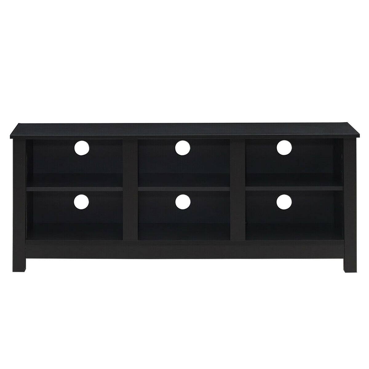 Costway 60x22 Entertainment TV Stand Cabinet-Black