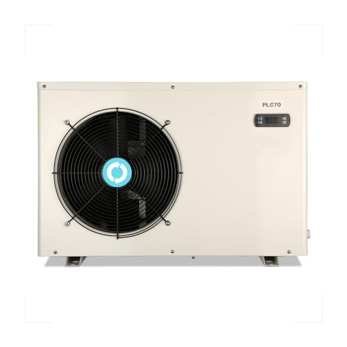 Above Ground Pool Heater EU50, Max 16184BTU Up to 5000gallons Electric Swimming Pool Heat Pumps, Titanium Heat Exchanger, 5.62 COP, 110V/120V, Fits 8/11/15 Foot Pools Heating Pool Warmer