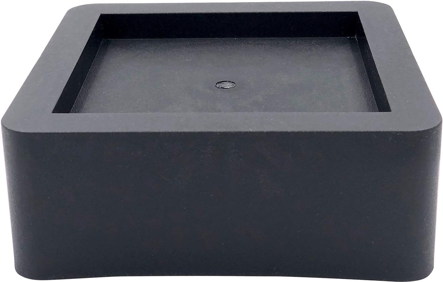 DuraCasa 3 Inch Bed Risers - Fits Huge 5.5 Inch Bed or Furniture Post, Creates an Additional 3 Inches of Height or Storage! Heavy-Duty Table, Chair, Desk or Sofa Riser (4, 3 Inch Black)