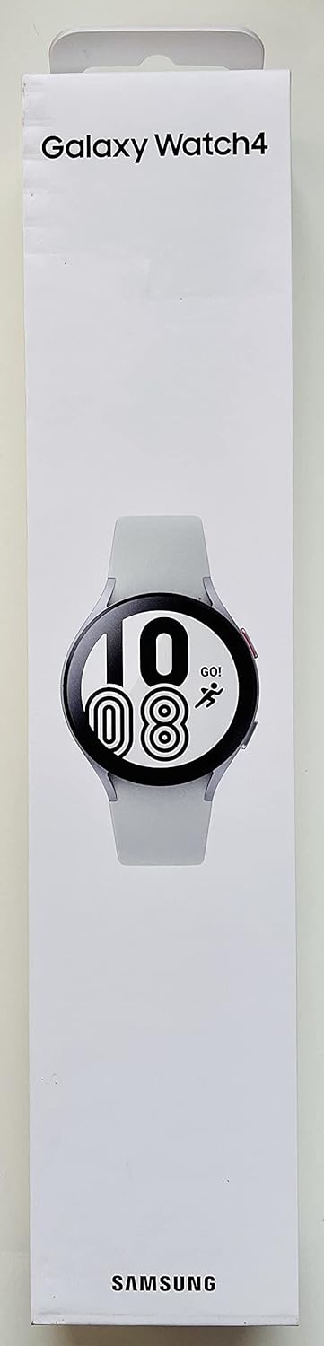 Samsung Galaxy Watch 4 Smartwatch 44mm with Extra Band Included, Silver (SM-R870NZSCXAA)