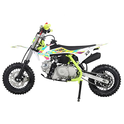 X-PRO 110cc Dirt Bike Gas Dirt Bike Pit Bikes Automatic Transmission Dirt Pitbike with 10"/10" Tires! (Green)