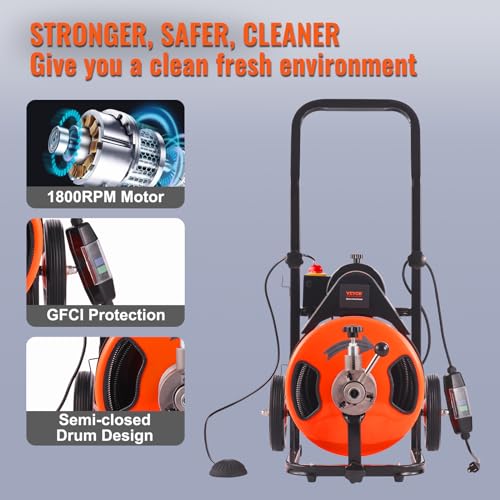 VEVOR Drain Cleaner Machine