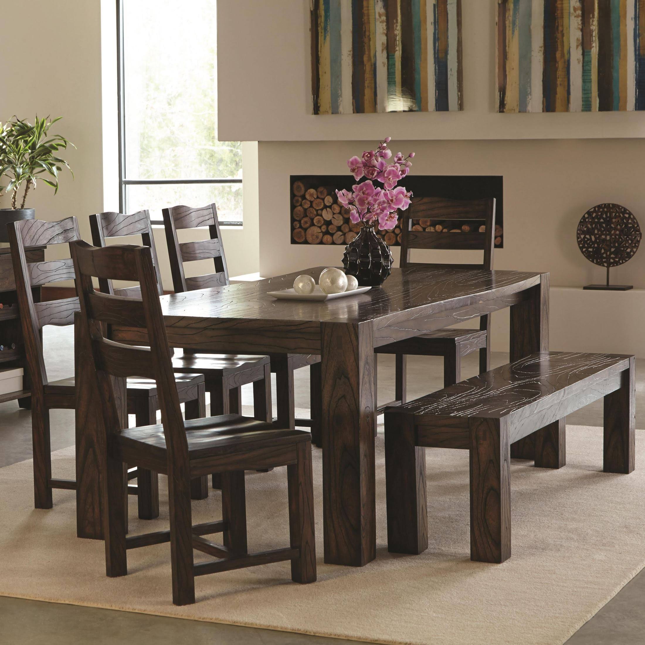 Coaster 121153 Calabasas Dark Brown Dining Bench