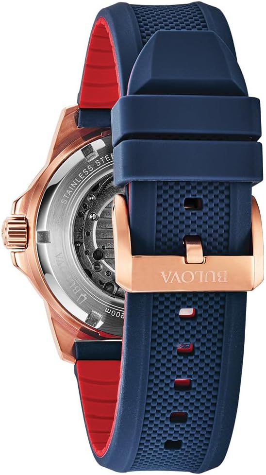 Bulova Men's Marine Star Automatic Blue Dial Watch 98A227