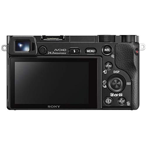 Sony Alpha a6000 Mirrorless Digitial Camera 24.3MP SLR Camera with 3.0-Inch LCD (Black) w/ 16-50mm Power Zoom Lens (Renewed)
