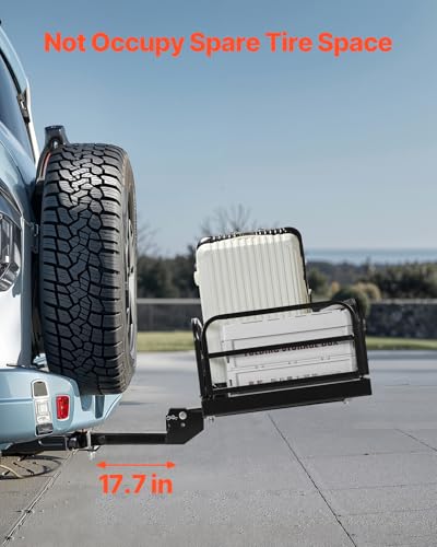 VEVOR 70" x 30" x 6", Hitch Cargo Carrier, 500 lbs Capacity with Nighttime Reflective Reminder, Folding Hitch Mount Cargo Carrier Basket with Hitch Lock for 2" Receiver, Fit for SUVs
