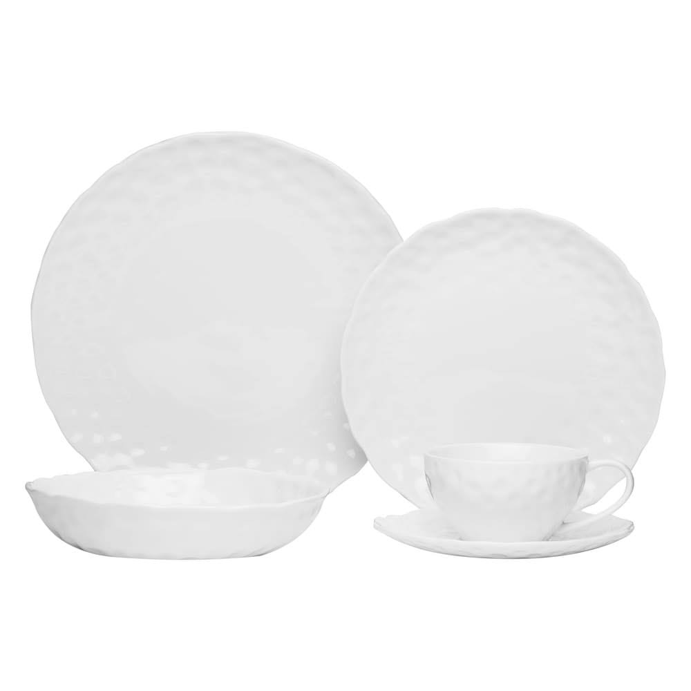 Red Vanilla Marble Salad Plate 8.25x22 (Set of 6) White