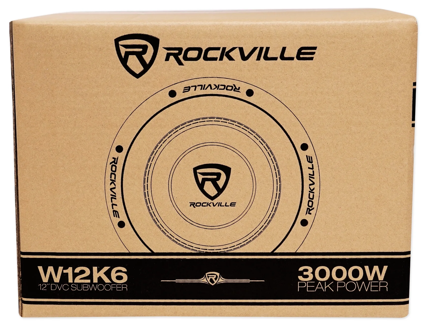 (2) Rockville W12K6D2 V2 12" 4800w Car Audio Subwoofers+Mono Amplifier+Amp Kit