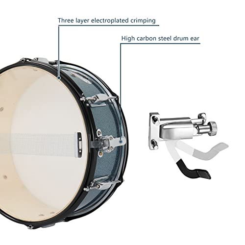 Ktaxon 22 Inch Adult Drum Set, 5-Piece Full-Size Drums Kit with Cymbal Stands, Hi-hat Stand, Sticks, Drum Pedal, Stool & Floor Tom for Beginner Teens Student (Blue)