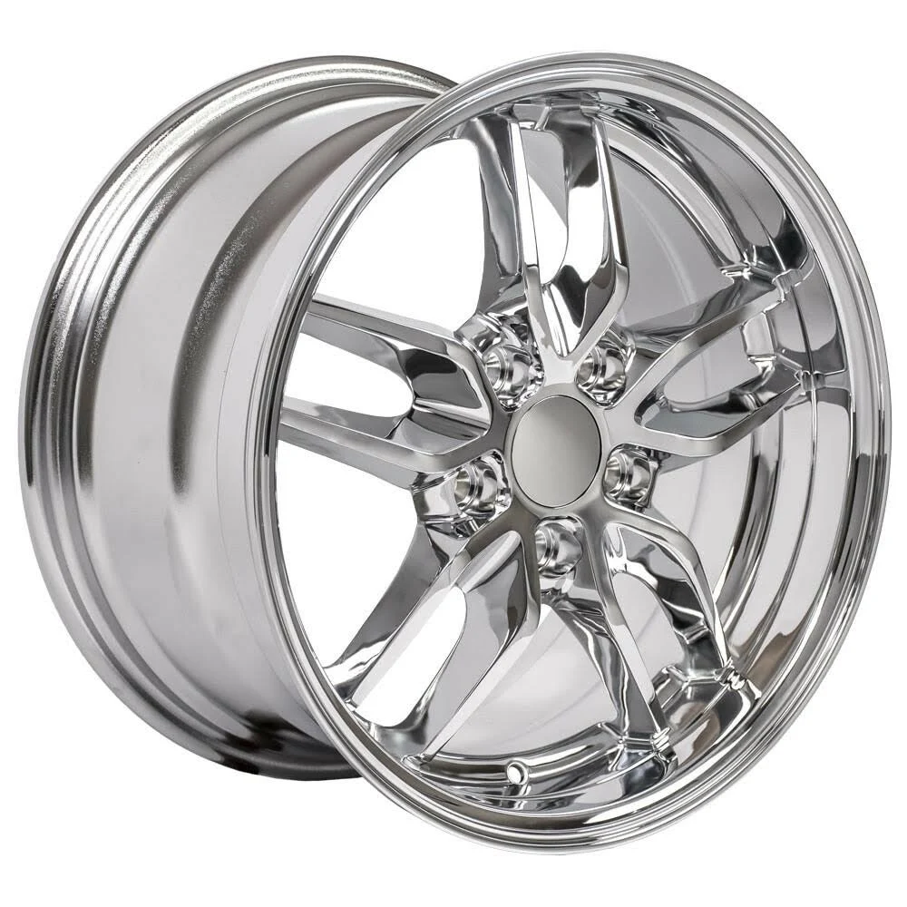 OE Wheels 18 inch Wheel Fits: Chevy Camaro Corvette Pontiac Firebird Deep Dish Stingray Style CV18A Chrome 18x10.5 Rim Hollander
