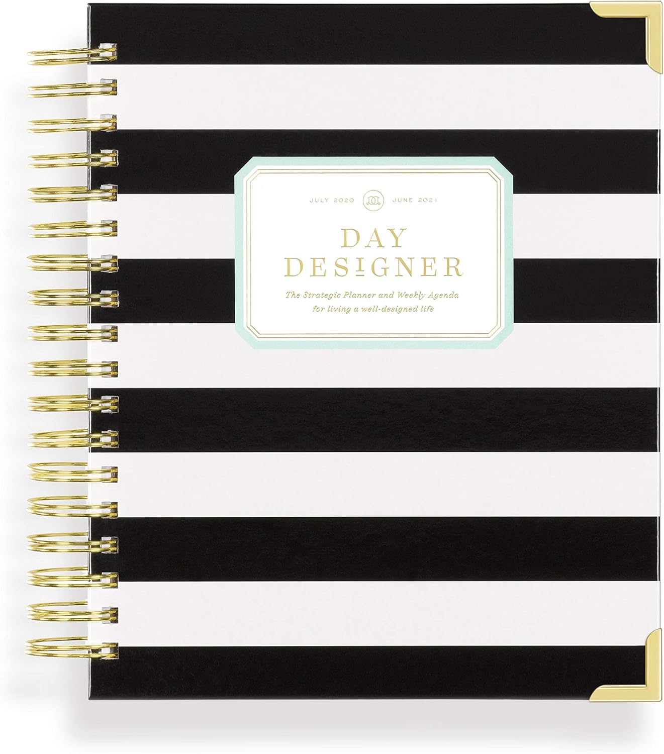 Day Designer 2021-2022 Academic Year Deluxe Weekly Planner, Life and Goal Planner, Coming Up Roses Hardcovers, Spiral Bound, 9" x 9.75" Overall… Pack of 2