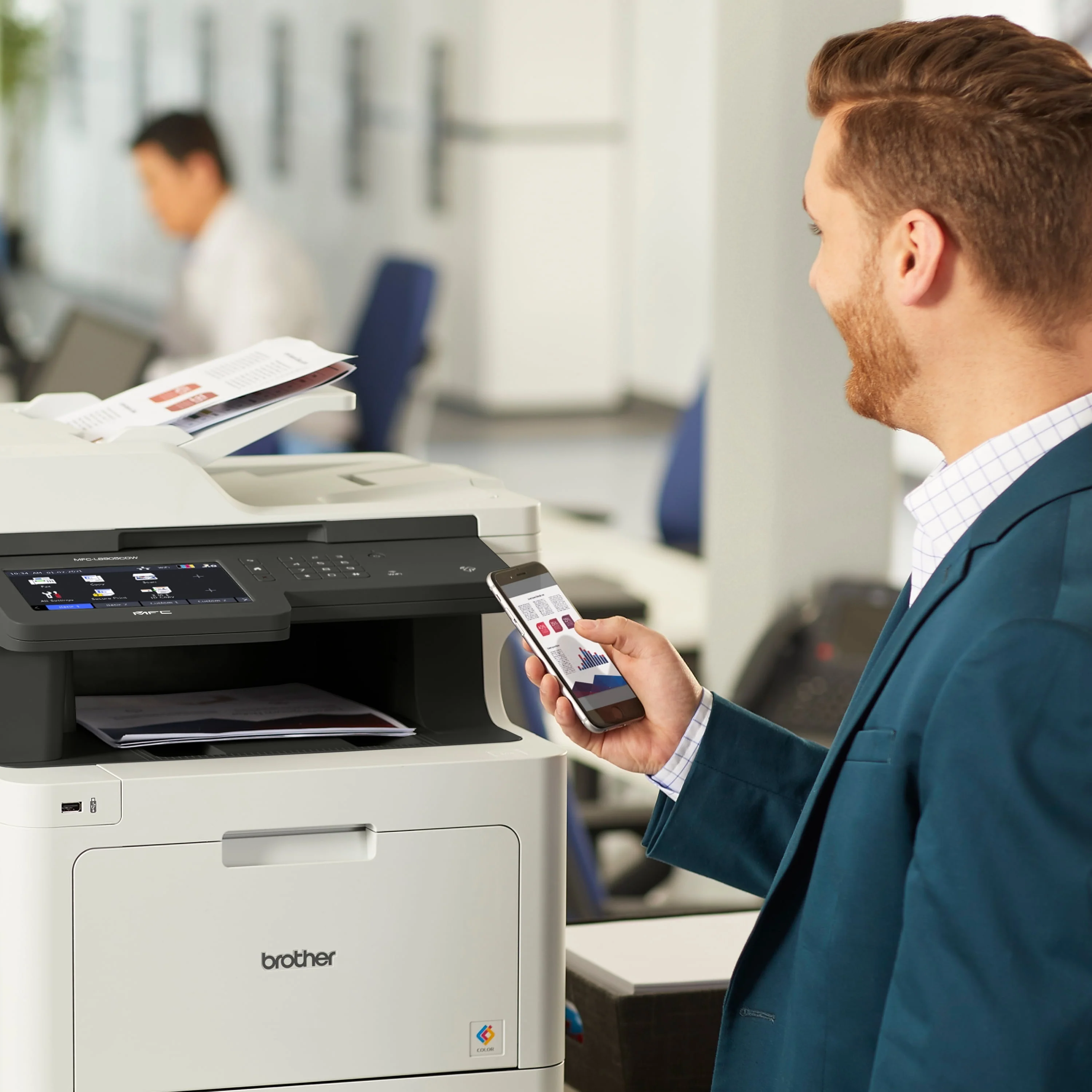 Brother MFC‐L8905CDW Business Color Laser All‐in‐One Printer with Low‐cost Printing, Duplex Print / Copy / Scan, and Wireless Networking