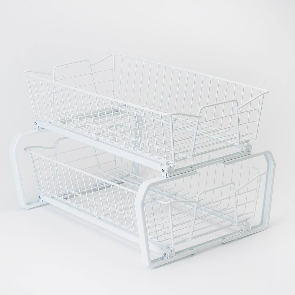 ClosetMaid 3609 2 Tier 14-inch Kitchen Cabinet Organizer, White