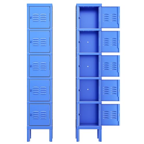INTERGREAT 9 Door Storage Locker for Employee, Metal Locker for Office, Gym, Shool,Lockable Black Steel Locker with Lock and Card Slot for Home,Garage