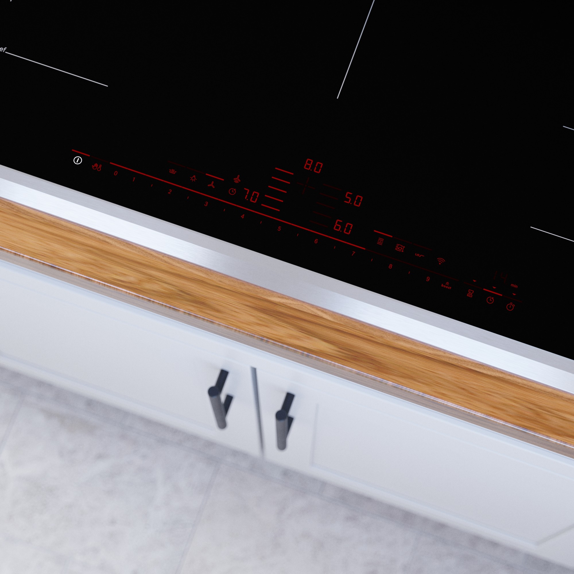 Bosch Nitp660suc Benchmark Series 36" Wide 5 Burner Induction Cooktop - Black