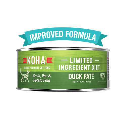Koha Limited Ingredient Diet Duck Pate for Cats Single Meat Wet Cat Food for Sensitive Stomachs - Pet Supplies online store