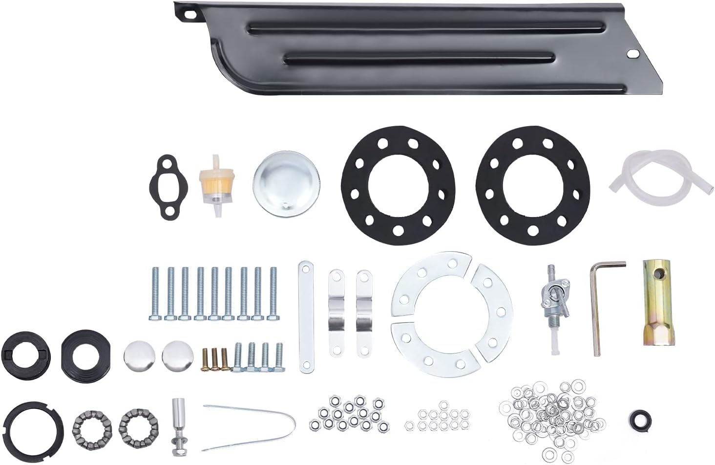 TFCFL 100cc 4-Stroke Bicycle Gasoline Engine Kit Single Cylinder Gas Petrol Bike Engine Motor Kit Air-Cooled Motor Chain Drive Bike Bicycle Scooter DIY Conversion Kit