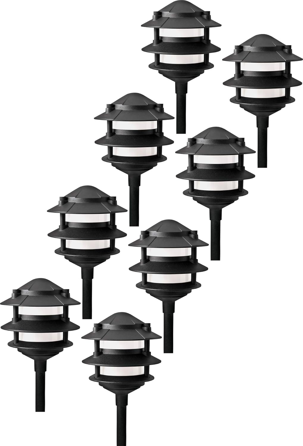 Paradise GL22764CI Low Voltage Cast Aluminum 11W Path Lights (Copper, 4 Pack)