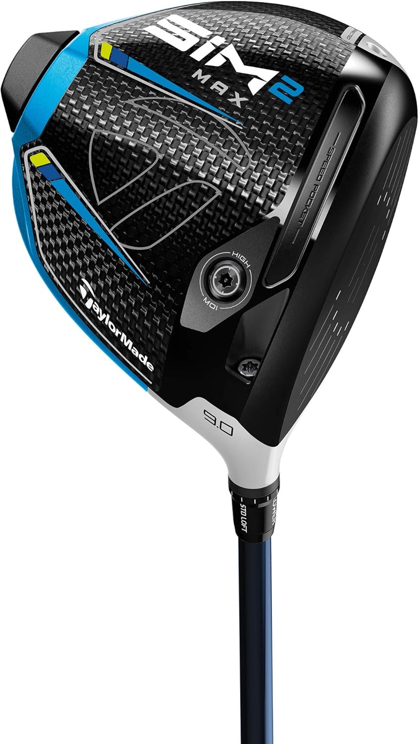 TAYLORMADE SIM2MAX Driver [Catalog Genuine Shaft Mounted Model] TENSEIBLUETM 50 Carbon Shaft Men's Golf Club Left Loft Angle: 10.5° W #1 Flex: SR