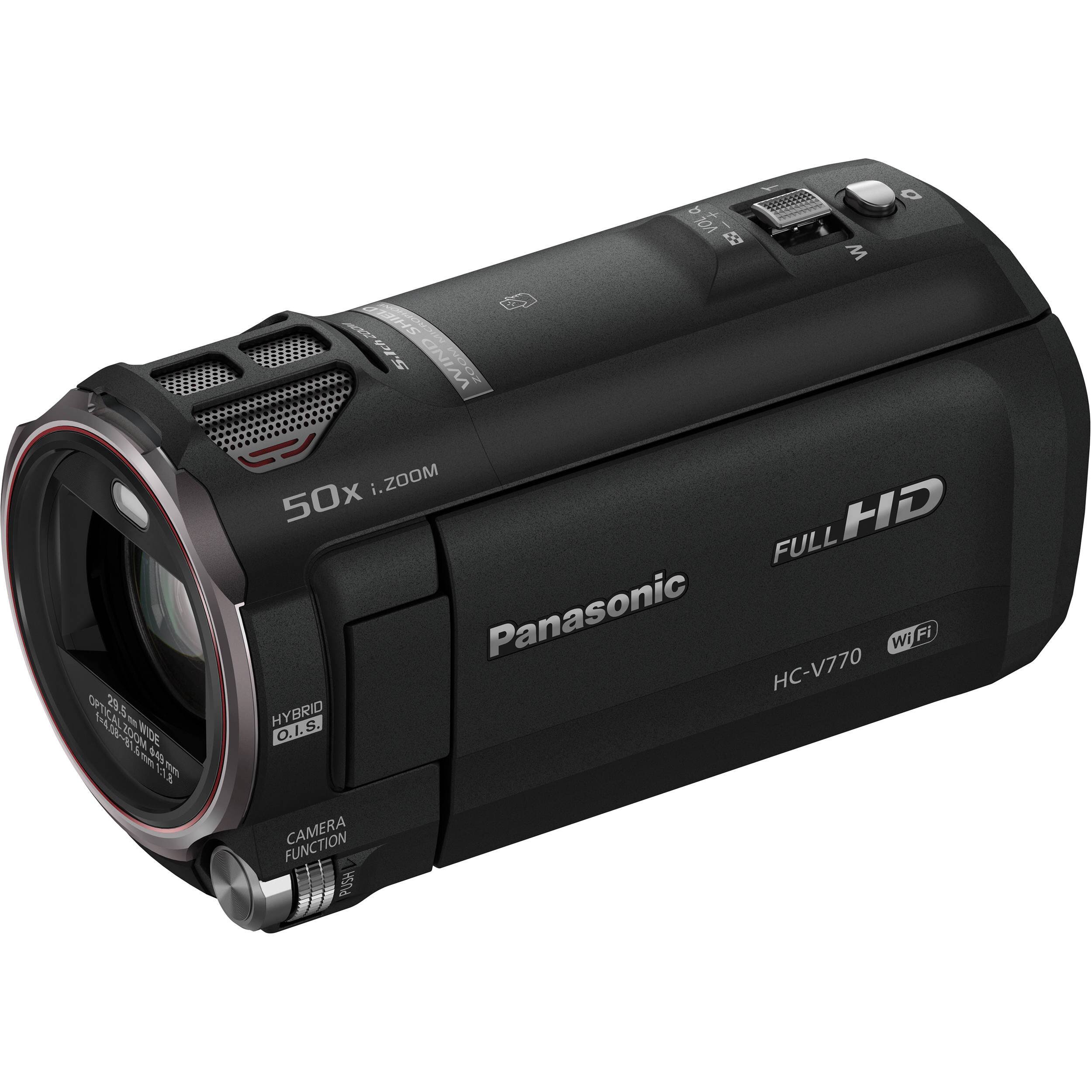 Panasonic HC-V770 12.76 MP Camcorder - 1080p - Black