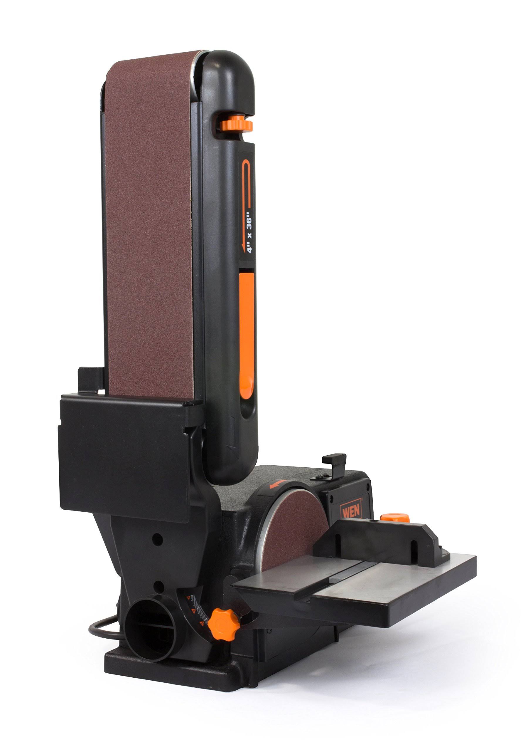 Wen 6502T 4.3-Amp 4 x 36 in. Belt and 6 in. Disc Sander with Cast Iron Base