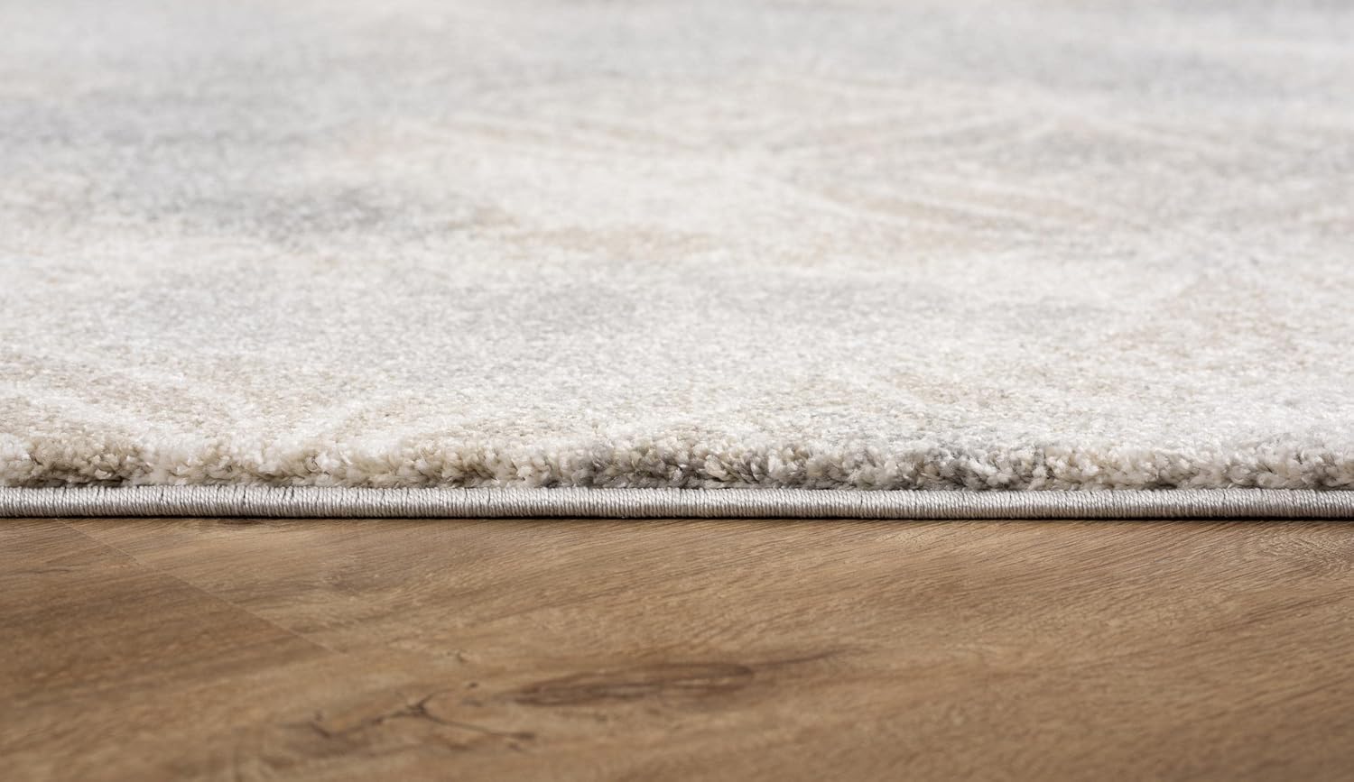 New Zealand Plush Contemporary Scandinavian Grey Brown Indoor Area Rug for Living Room, Bedroom, Dining Room, and Kitchen - 4' x 6' (3'9" X 5'6")