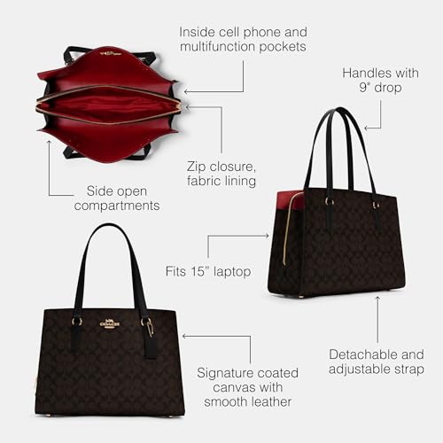 COACH Tatum Carryall 40, Brown Black