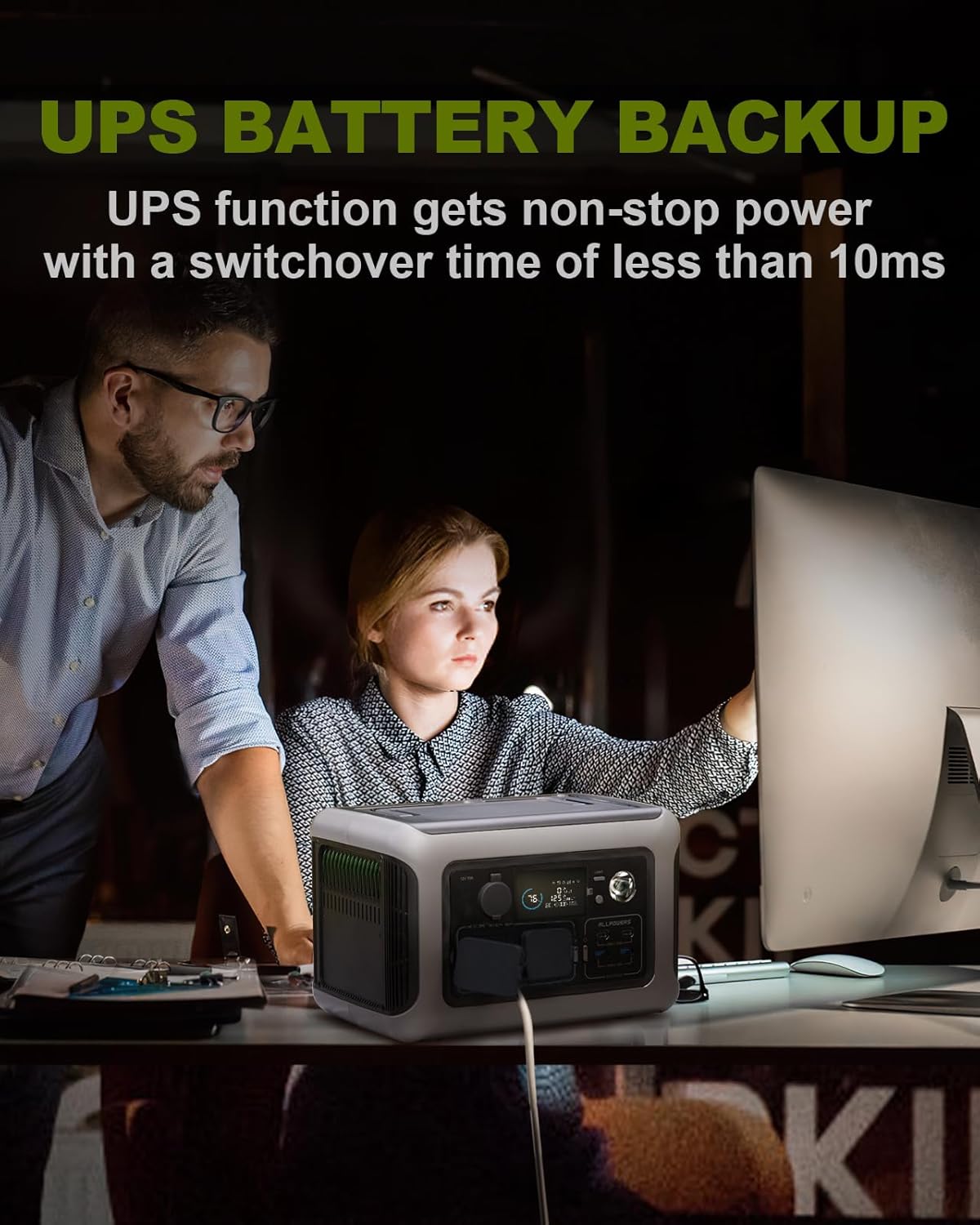 ALLPOWERS R600 600W Portable Power Station with 200W Solar Panel included, 299Wh LiFePO4 Solar Generator with 200W Solar Charger, MPPT Solar Power, UPS Battery Backup for Camping RVs Home