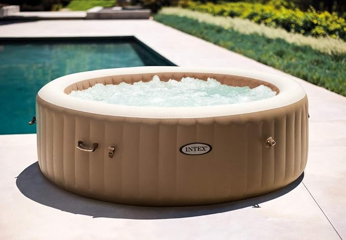 INTEX 28428EX Inflatable Spa, Beige, 4-8 People